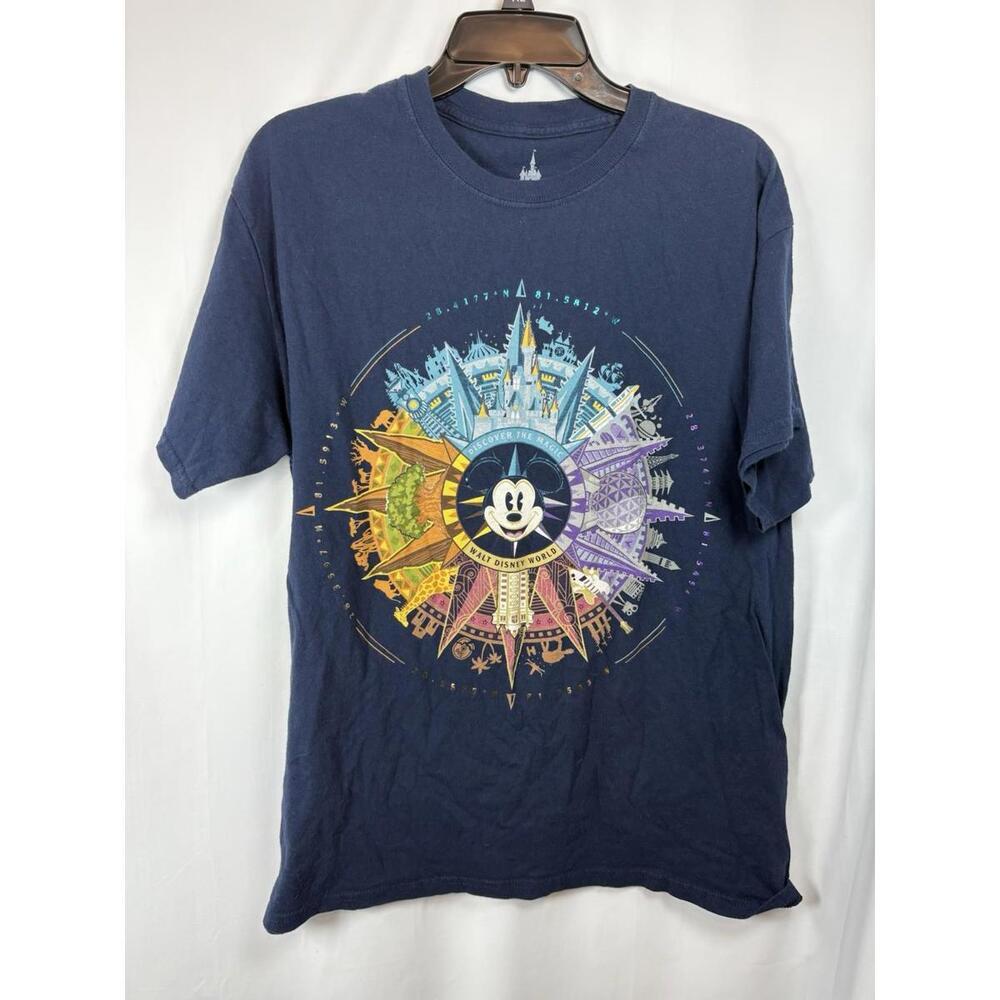 Lot Of 2 Disney Shirts, Size Large, Mickey Gray And WDW Compass Blue - Picture 7 of 9